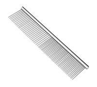 Flexzion Peigne de toilettage en acier inoxydable pour chats et chiens de taille moyenne avec aiguille à dents lisses, durable et léger, 40 mm, 1 taille moyenne (40 mm)