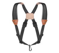 Flexzion Sangle d'Épaule Rembourrée pour Saxophone, Support de Sax avec Harnais Réglable et Crochet Métallique, Accessoire Instrument de Musique, pour Sax Ténor Alto Soprano/Clarinette