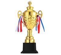 Flexzion Trophée d'or - Grand trophée de 36,8 cm pour récompenses, sports, compétitions, tournois et fêtes, pour les gagnants de champion et les réalisations de ligue