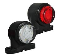 flexzon Lot de 2 Mini Feux de gabarit LED en Caoutchouc pour remorque, Camion, Camion et Camion 12-24 V