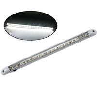 Flexzone Bande d’éclairage puissante d’intérieur 18 LED 12 V pour lampe de voiture, caravane, bateau, camping-car, rv interrupteur on/offAvec interrupteur On/Off