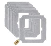 Fleymu 8 Pièces Serpillère Rechange Compatible avec Ecovacs Winbot Mini - Microfibre Lingette Chiffons - Lingette Robot Lave pour Nettoyage Vitre pour W-CC02-0012, Lavables et Réutilisables