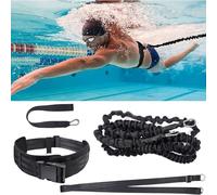 Fleymu Ceinture Élastique de Nage Piscine Réglable (2.5-7.5M) - Ceinture de Résistance de Natation pour Enfants et Adultes - Accessoires Piscine pour Toutes Les Piscines Sans Système de Contre-Courant