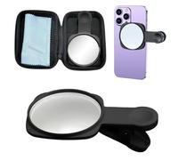 Fleymu Miroir de Selfie de Caméra Arrière de Téléphone Portable, Clip de Miroir Réglable, Miroir de Selfie de Voyage, Clip de Réflexion de Selfie, Voyez Comment Vous êtes Dans la Caméra Arrière