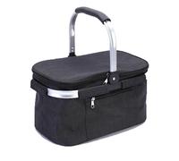 Fleymu Sac Pique Nique Isotherme Pliable 30L Imperméable - Panier à Pique-Nique, Cabas de Course Grand Capacité avec Poignées Rembourrées, pour Famille, Camping, Voyage - Portée 15kg