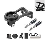 Fleymu Support Vélo GPS pour Garmin Edge 840/1040/530/540 - Fixation Alliage Aluminium, Compatible Compteurs Bryton/Cateye et GoPro/Lampe (Sport Extérieur)