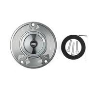 FLFHDUP Bouchons de Reservoir Couvercle de Bouchon de réservoir de Carburant, adapté pour Kawasaki ER6N ER6F ER650 ZZ1400 ZX14R Z650 NINJA650 Z800 Z1000 ZX6R ZX1000S/SX(Gray Black)