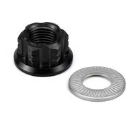 FLFHDUP Couvercle de Protection Convient pour Surron Light Bee XS Convient pour Segway X160 X260 Poulie Primaire Écrou de poulie Courroie Couvercle de poulie Guide de Chaîne(Black Nut)
