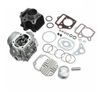 FLFHDUP Kit De Culasse De Moto, Ensemble D'outils pour Segments De Piston, Adapté Aux Accessoires De Moteur De Moto JH70 WS110 TRX70 CRF70 XR70 CT110(52.4mm 110CC)