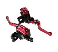 FLFHDUP Levier d'embrayage de Frein Convient pour Honda, Convient pour Yamaha 7/8" 22 mm Guidon Gauche et Droit Moto maître-Cylindre de Frein hydraulique Embrayage Leviers d'embrayage Frein Moto(Red)