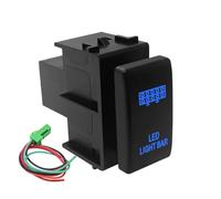 FLFHDUP Momentané Bouton Interrupteur à Bouton-Poussoir 12 V Convient pour Nissan Navara D40 Patrol X-Trail T31 R51, Barre Lumineuse arrière à LED Interrupteur Bouton(LED Light Bar)