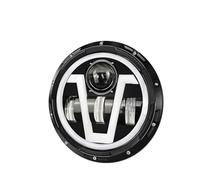 FLFHDUP Panneau de phare de moto Kit d'éclairage avant pour phares ronds Convient pour Yamaha Convient pour Harley Road King 7" Motorcycle front light bar(7 Inch V)
