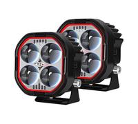 FLFHDUP Panneau de phare de moto Phare de moto 2 pouces 30 W, projecteur super lumineux, double projecteur, lampe de travail pour camion, VTT Motorcycle front light bar(2Pcs)