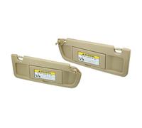 FLFHDUP Panneau D'Ombrage 2 Pare-Soleil de Voiture côté conducteur Gauche + côté Passager Droit pour Honda Civic EX LX Sedan SI Coupé 2006-2011 Pare-soleils intérieur(Beige)