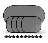 FLFHDUP Panneau D'Ombrage Pare-Soleil Universel pour Voiture, Pare-Brise Pliable, réflecteur, Accessoires pour vitres de Voiture Pare-soleils intérieur(5Pcs Set)