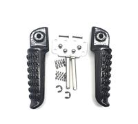 FLFHDUP Pédale de Moto Convient pour Kawasaki Z750 Z800 Z1000 ER6F ER6N ZX-6R ZX-9R ZX-10R ZX-12R ZZR1200 Repose-Pieds Avant/arrière Remplacement de pédale(Bright Black Rear)