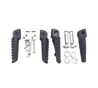 FLFHDUP Pédale de Moto Convient pour Kawasaki Z750 Z800 Z1000 ER6F ER6N ZX-6R ZX-9R ZX-10R ZX-12R ZZR1200 Repose-Pieds Avant/arrière Remplacement de pédale(Matte Black 1 Sets)