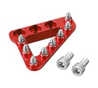 FLFHDUP Pédale de Moto Convient pour Sherco 125 250 300 450 500 SC SE SCF SEF 2015-2019 Levier de pédale de Frein arrière Plaque d'embout Remplacement de pédale(Red)