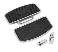 FLFHDUP Pédale de Moto Marchepied Passager Avant/arrière Noir réglable pour Moto Harley Dyna Electra Glide Remplacement de pédale