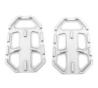 FLFHDUP Pédale de Moto Pédale de Pied élargie, Bloc de Coussin élargi, Compatible avec Les modèles BMW G310GS, R1200GS, F750GS et F850GS Remplacement de pédale(Silver)