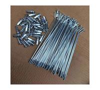 FLFHDUP Pièces de Moto Rayons de Moto 36 pièces pour 17/18/19/20/21 Pouces pour Roue de Moto Avant/arrière Jante arrière(210mm)