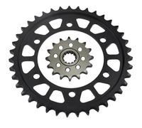 FLFHDUP Pignon Arrière Kit de pignons Avant et arrière de Moto, chaînes d'entraînement Convient pour Yamaha FZ6 Fazer 04-09 R6 YZFR6 03-20 YZFR7 99-01 Pignons(17T 43T)