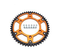 FLFHDUP Pignon de Chaîne Arrière Pignon de chaîne arrière 51T 52T, chaîne 520, Disque de Frein, Plaque de Tambour, adapté pour KTM EXC Husqvarna GASGAS Pignon Moteur Pignons(51T Sprocket)