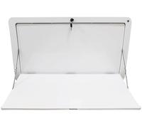 FLFLF Table pliante murale pour camping-car - Table pliante verrouillable pour caravane et camping-car - Économie d'espace - Alliage d'aluminium robuste avec coussinets anti-vibrations