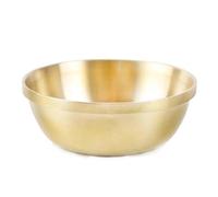 FLFWLASS Bol tibétain en cuivre avec disciples de Bouddha pour fournir de l'eau, méditation, mini tasse en laiton, décoration de bureau à la maison, 2,8 cm, doré