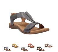 FLFXYFB 2025 Ergonomic Orthopedic Sandals for Pain Relief Women Arch Support Sandals Relief Walking Comfortable Shoes (Grey,36)