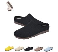 FLFXYFB 2025 Women's mesh textured flat sandals, Fashionable and Comfortable Women's Shoes Lady Shoe Slipper, comfortable non-slip and breathable (Black,40)