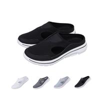FLFXYFB Men's Comfort Breathable Support Sports Sandals,Meaboots Orthopedic for Men Slip on Sandals,Outdoor Casual Non Slip Sneakers Unisex (Black,42)