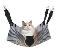 FLGHJNBJN Angel Wing Hamac confortable pour chat, perchoir de fenêtre, lit réglable pour animal domestique avec velours doux pour chats d'intérieur
