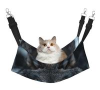 FLGHJNBJN Blue Eyes Wolf Hamac confortable pour chat, perchoir de fenêtre, lit réglable avec velours doux pour chats d'intérieur