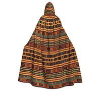 FLGHJNBJN Cape africaine tissée pour homme et femme, cape à capuche Renaissance pour adulte, cape médiévale, cape pour costumes d'Halloween et cosplay