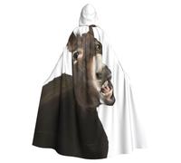 FLGHJNBJN Cape drôle d'âne pour homme et femme, cape à capuche Renaissance pour adulte, cape médiévale, cape pour costumes d'Halloween et cosplay