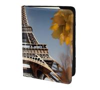 FLGHJNBJN Cityscape Paris Tour Eiffel France Étui de passeport de voyage avec poche de rangement pour documents en cuir synthétique