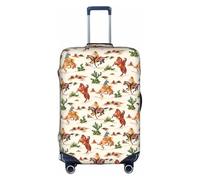 FLGHJNBJN Cowboy Ride Horse Housse de bagage imprimée, protection de coffre extensible, bouclier de bagage personnalisé, pour voyage d'affaires, blanc, S, Valise