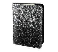 FLGHJNBJN Étui de passeport de voyage avec poche de rangement pour documents et imprimé à paillettes argentées brillantes