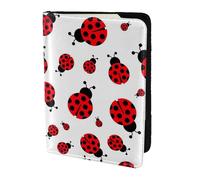 FLGHJNBJN Étui de passeport de voyage imprimé coccinelle avec poche de rangement pour documents, indispensable pour le voyage en cuir synthétique