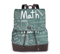 FLGHJNBJN Formulas Shapes Theory Math Leçon Word Sac à dos polyvalent en cuir synthétique pour femme, sac à dos élégant en polyuréthane pour les trajets quotidiens, l'université, les voyages
