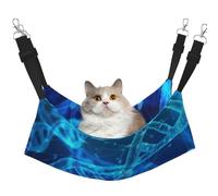 FLGHJNBJN Hamac confortable avec chaîne ADN pour chat, perchoir de fenêtre, lit réglable avec velours doux pour chats d'intérieur