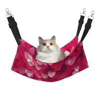 FLGHJNBJN Hamac confortable en forme de cœur pour la Saint-Valentin, perchoir de fenêtre, lit réglable pour animal domestique avec velours doux pour chats d'intérieur
