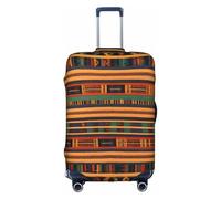 FLGHJNBJN Housse de bagage imprimée africaine, protection de coffre extensible, bouclier de bagage personnalisé, pour voyage d'affaires, blanc, S, Valise