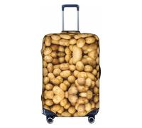 FLGHJNBJN Housse de bagage imprimée de pommes de terre de jardin, protection de coffre extensible, bouclier de bagages personnalisé, pour voyage d'affaires, blanc, XL, Valise