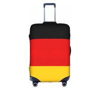 FLGHJNBJN Housse de bagage imprimée drapeau allemand, protection de coffre extensible, bouclier de bagage personnalisé, pour voyage d'affaires, blanc, L, Valise