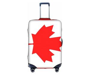 FLGHJNBJN Housse de bagage imprimée drapeau canadien, protection de coffre extensible, bouclier de bagage personnalisé, pour voyage d'affaires, blanc, S, Valise