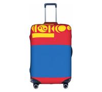 FLGHJNBJN Housse de bagage imprimée drapeau de la Mongolie, protection de coffre extensible, bouclier de bagages personnalisé, pour voyage d'affaires, blanc, S, Valise