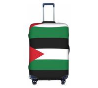 FLGHJNBJN Housse de bagage imprimée drapeau de la Palestine, protection de coffre extensible, bouclier de bagages personnalisé, pour voyage d'affaires, blanc, XL, Valise
