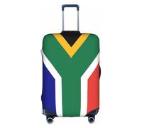 FLGHJNBJN Housse de bagage imprimée drapeau de l'Afrique du Sud, protection de coffre extensible, bouclier de bagage personnalisé, pour voyage d'affaires, blanc, M, Valise